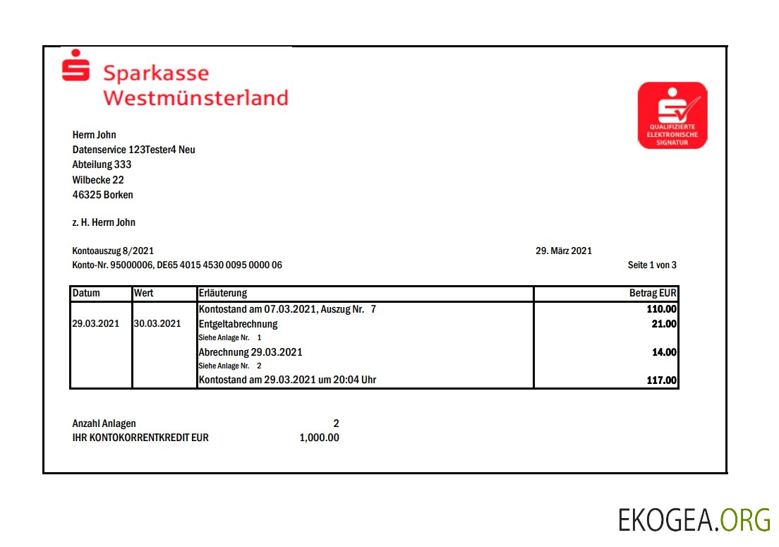Allemagne Sparkasse excel pdf
